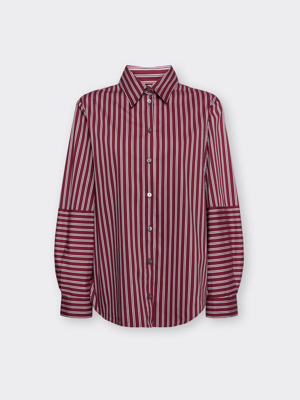 Camicia misto cotone a righe