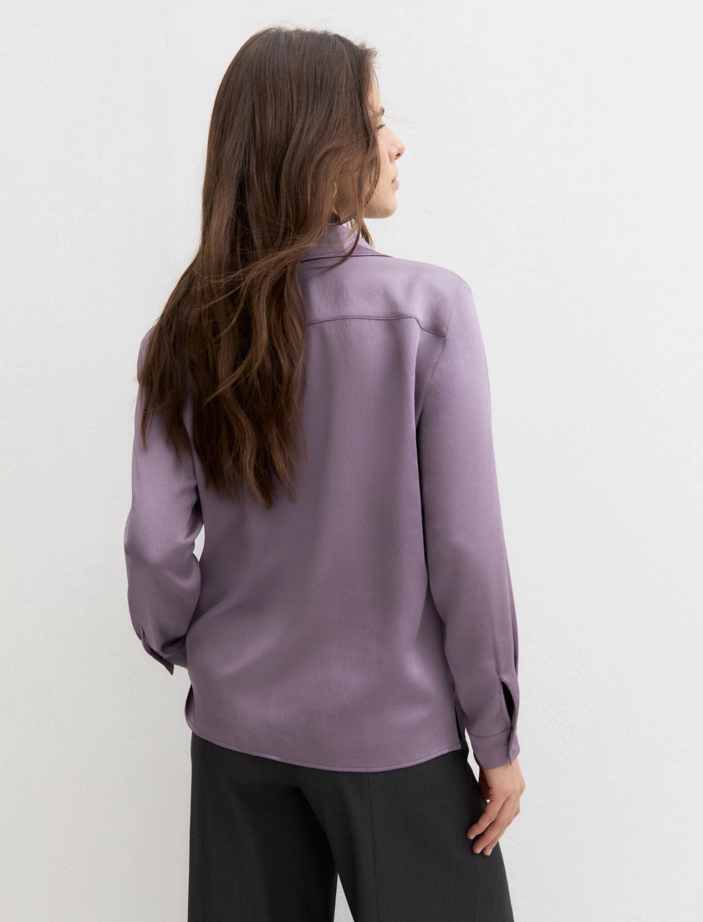 Camicia a polo in raso martellato Emmmantide