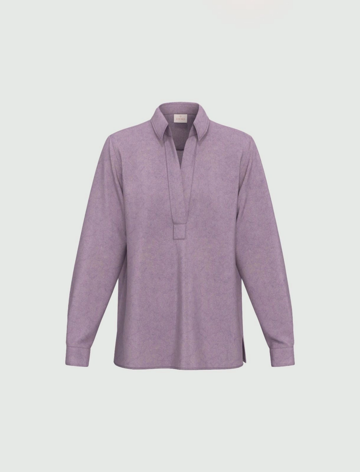 Camicia a polo in raso martellato Emmmantide