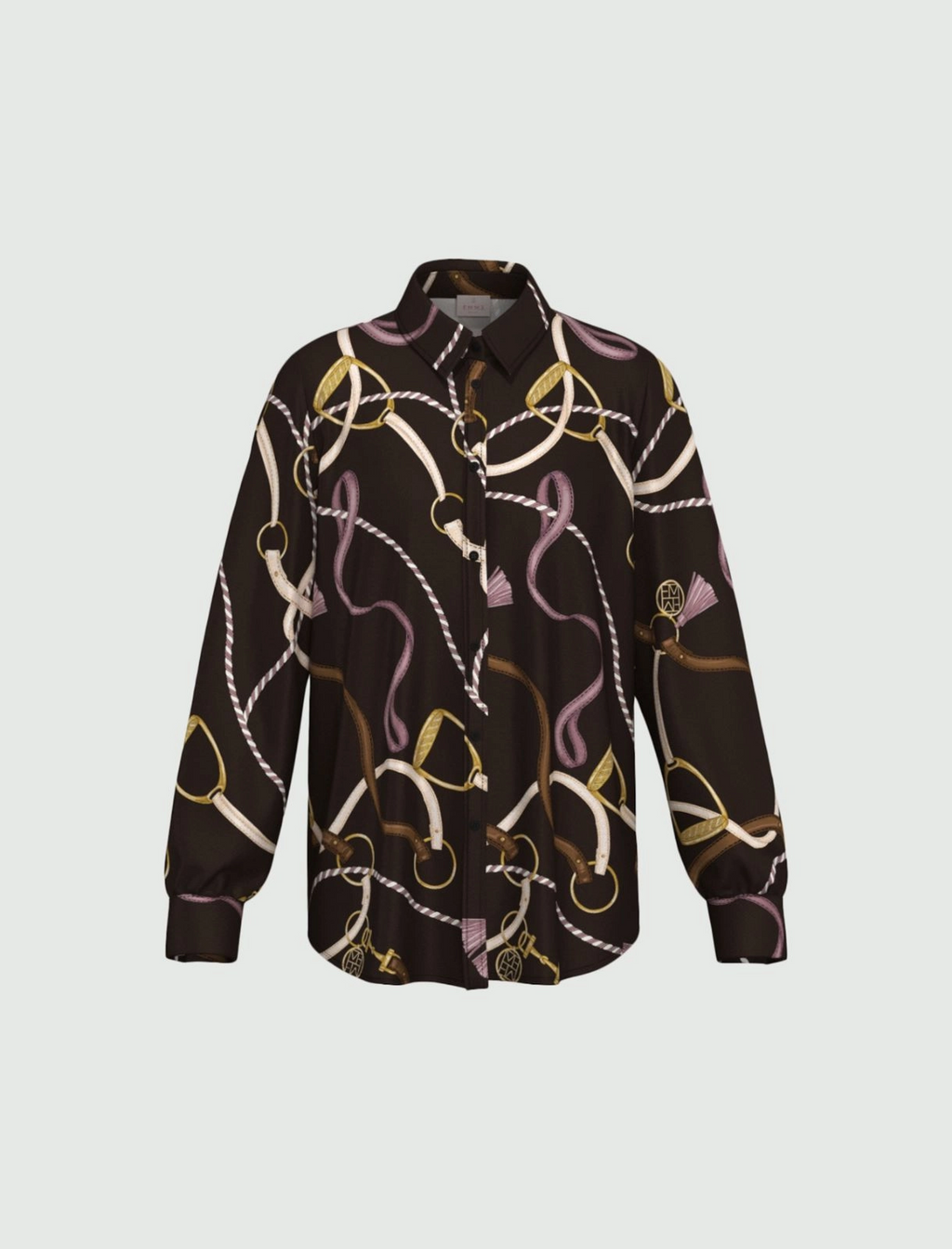 Camicia in twill di viscosa stampato Emmparole