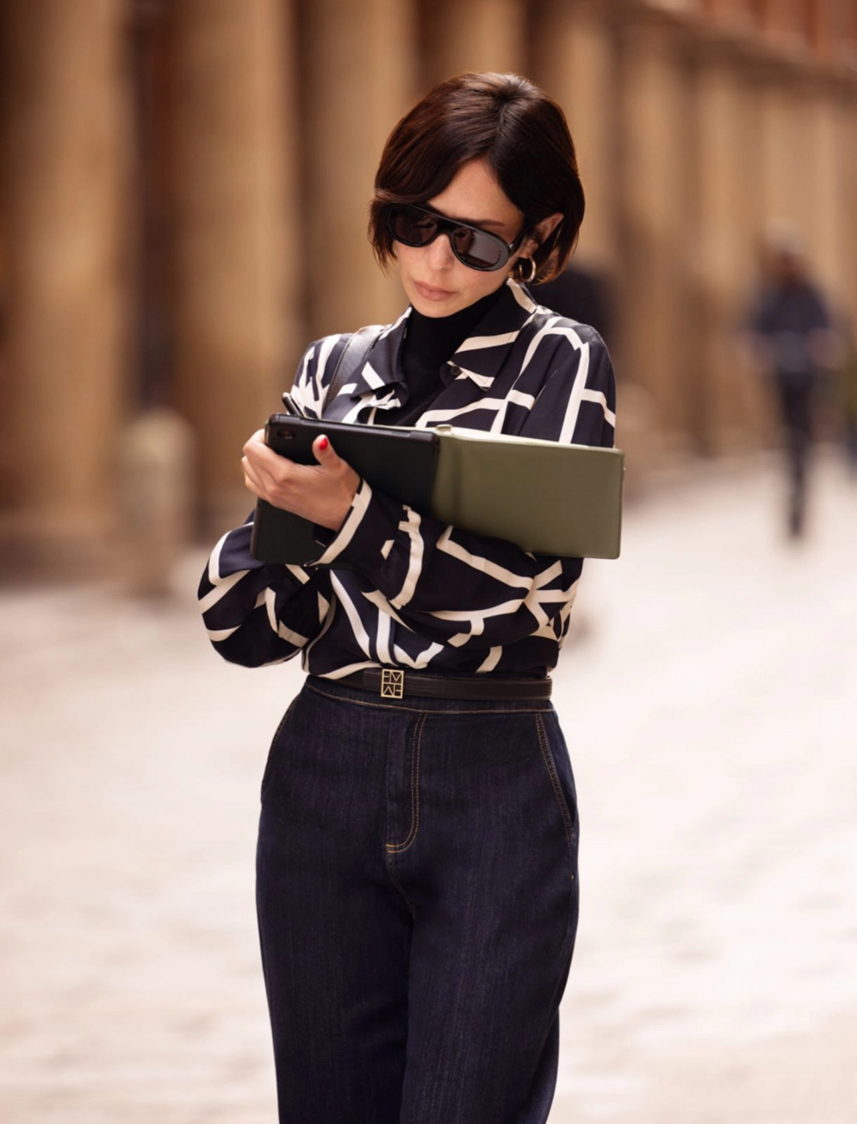 Camicia in twill di viscosa stampato Emmparole