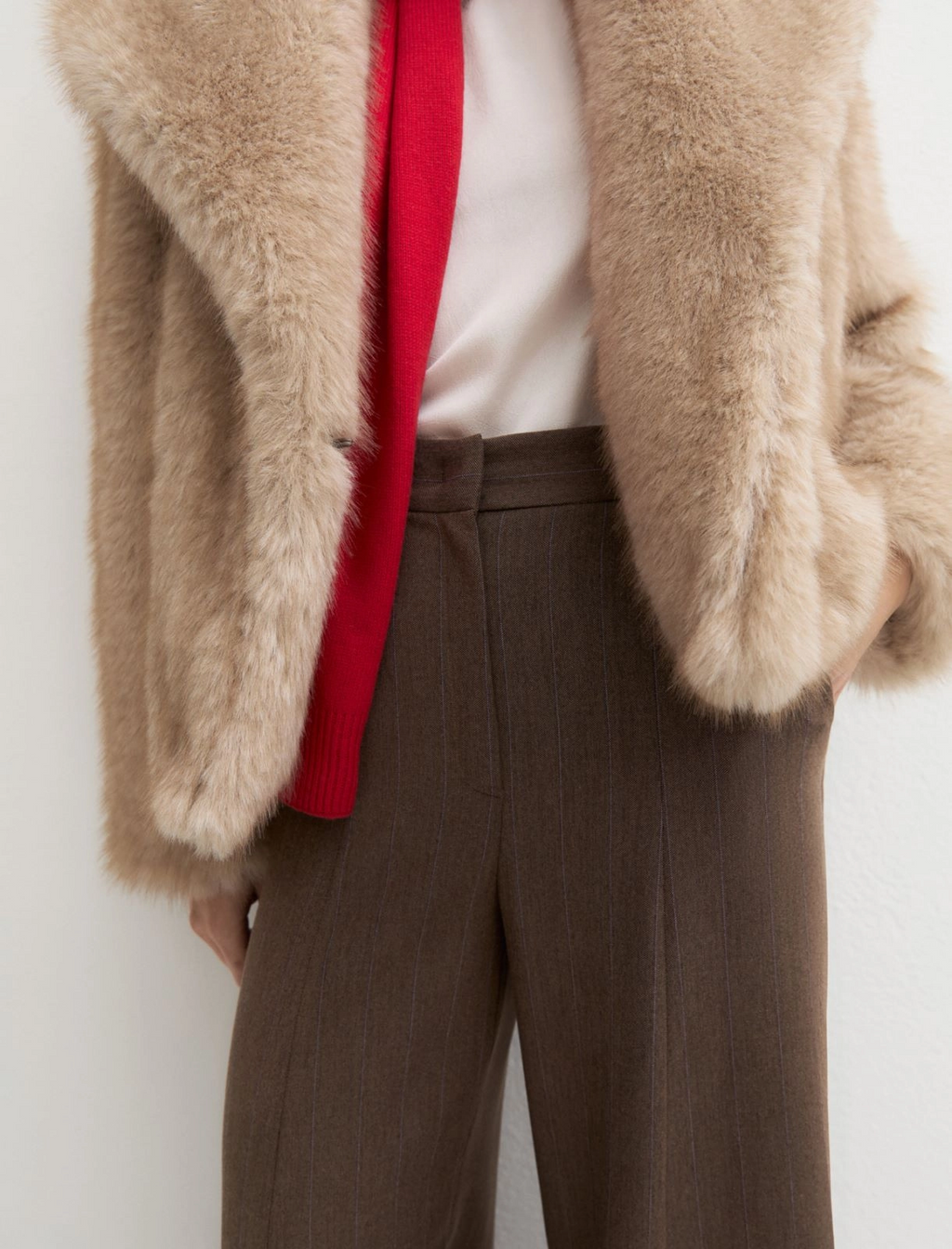 Pantalone flare ampio in gabardina stretch Emmbreak