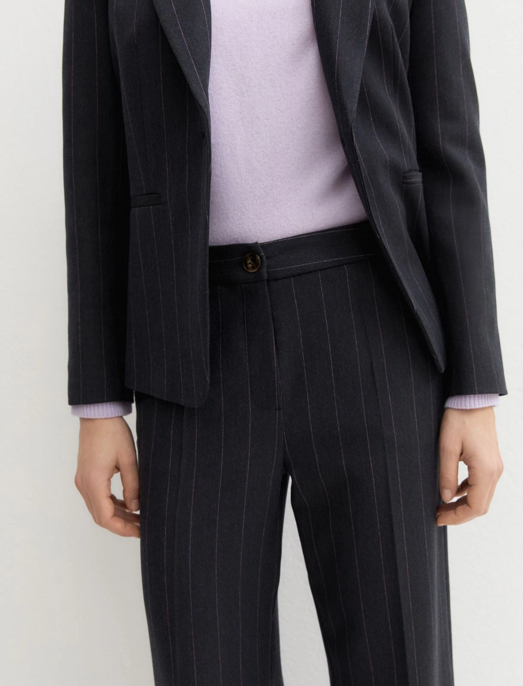 Pantalone dritto gessato con risvolto alto Emmpentola2