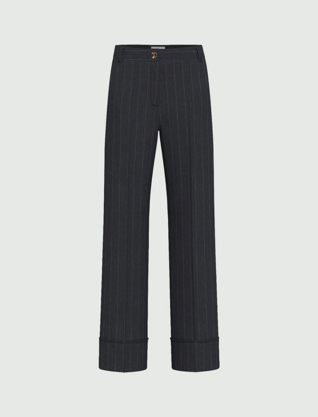 Pantalone dritto gessato con risvolto alto Emmpentola2