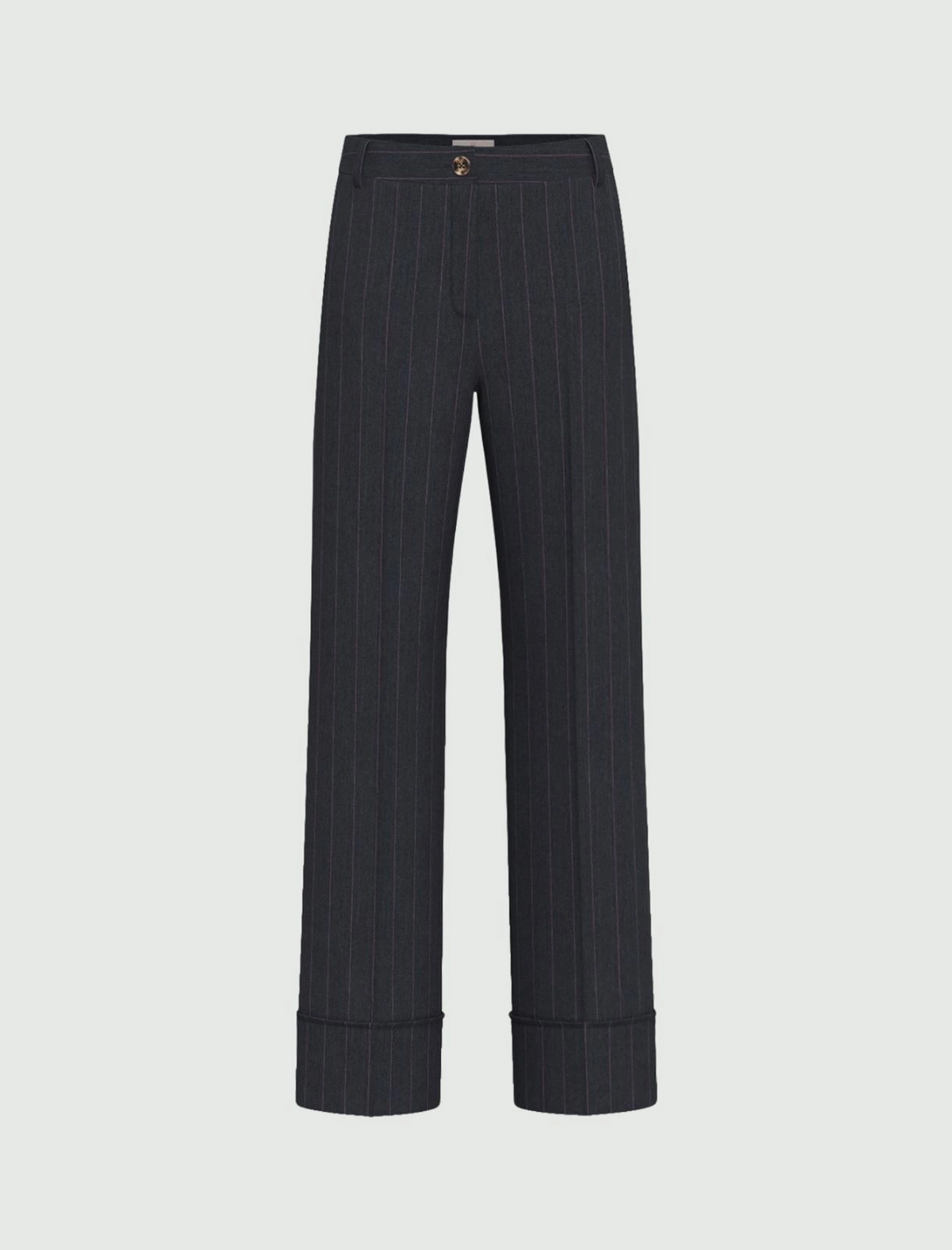 Pantalone dritto gessato con risvolto alto Emmpentola2