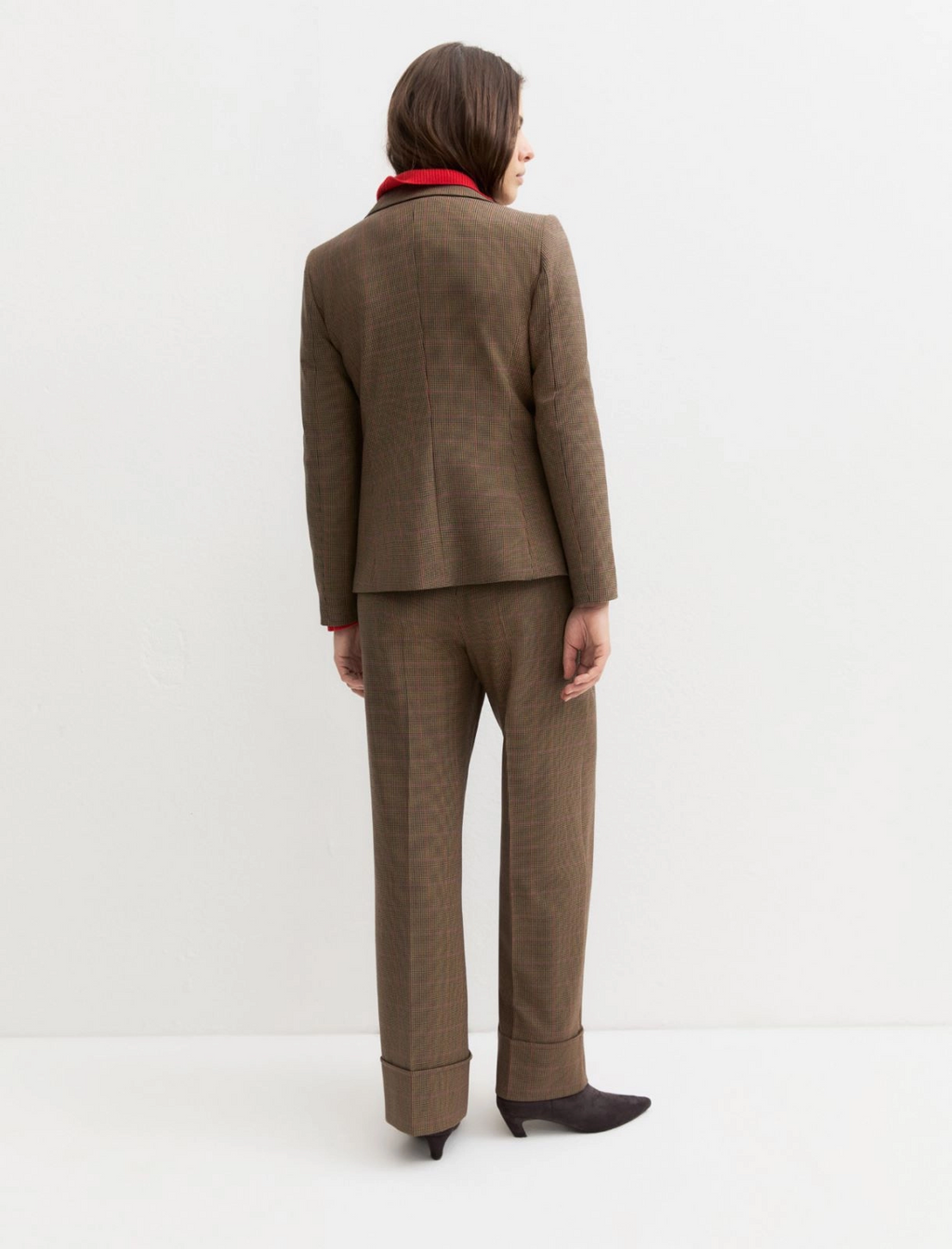 Pantalone dritto gessato con risvolto alto Emmpentola2
