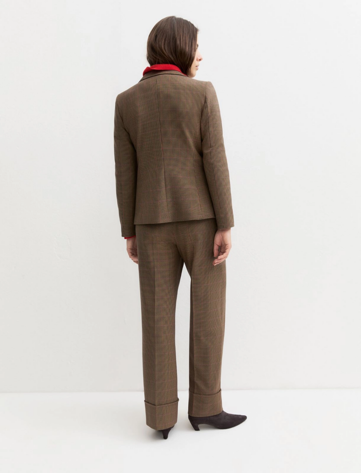 Pantalone dritto gessato con risvolto alto Emmpentola2