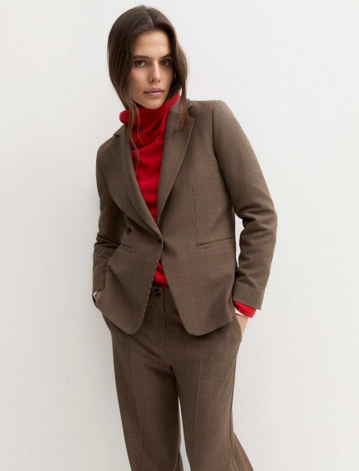 Pantalone dritto gessato con risvolto alto Emmpentola2