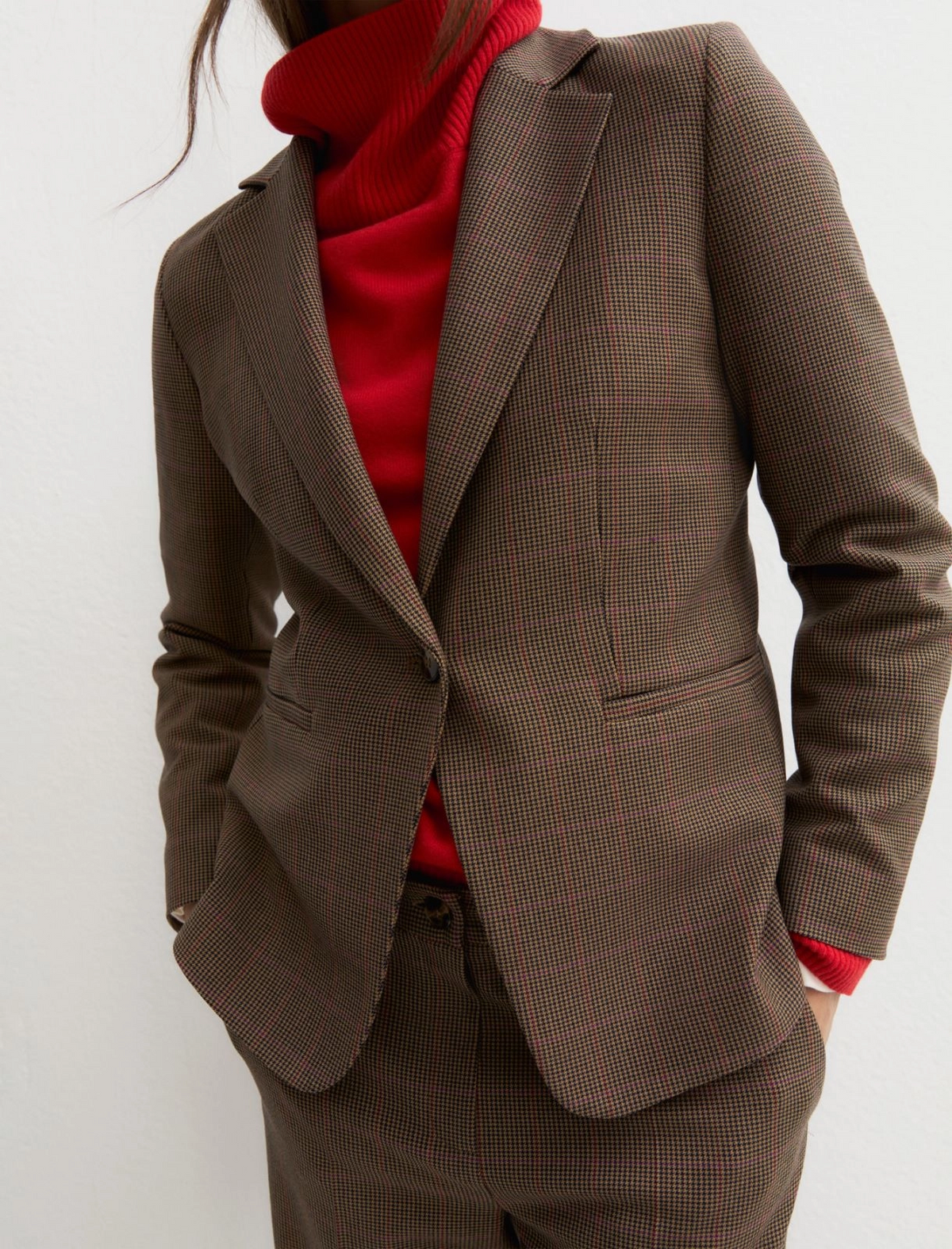 Pantalone dritto gessato con risvolto alto Emmpentola2