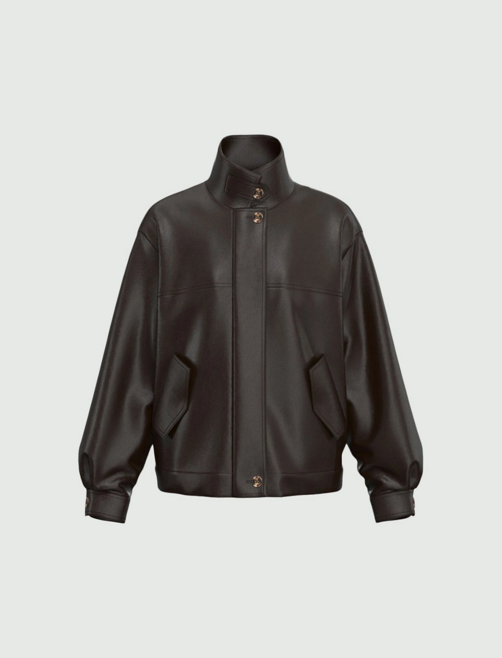 Bomber ampio in jersey spalmato Emmpensile