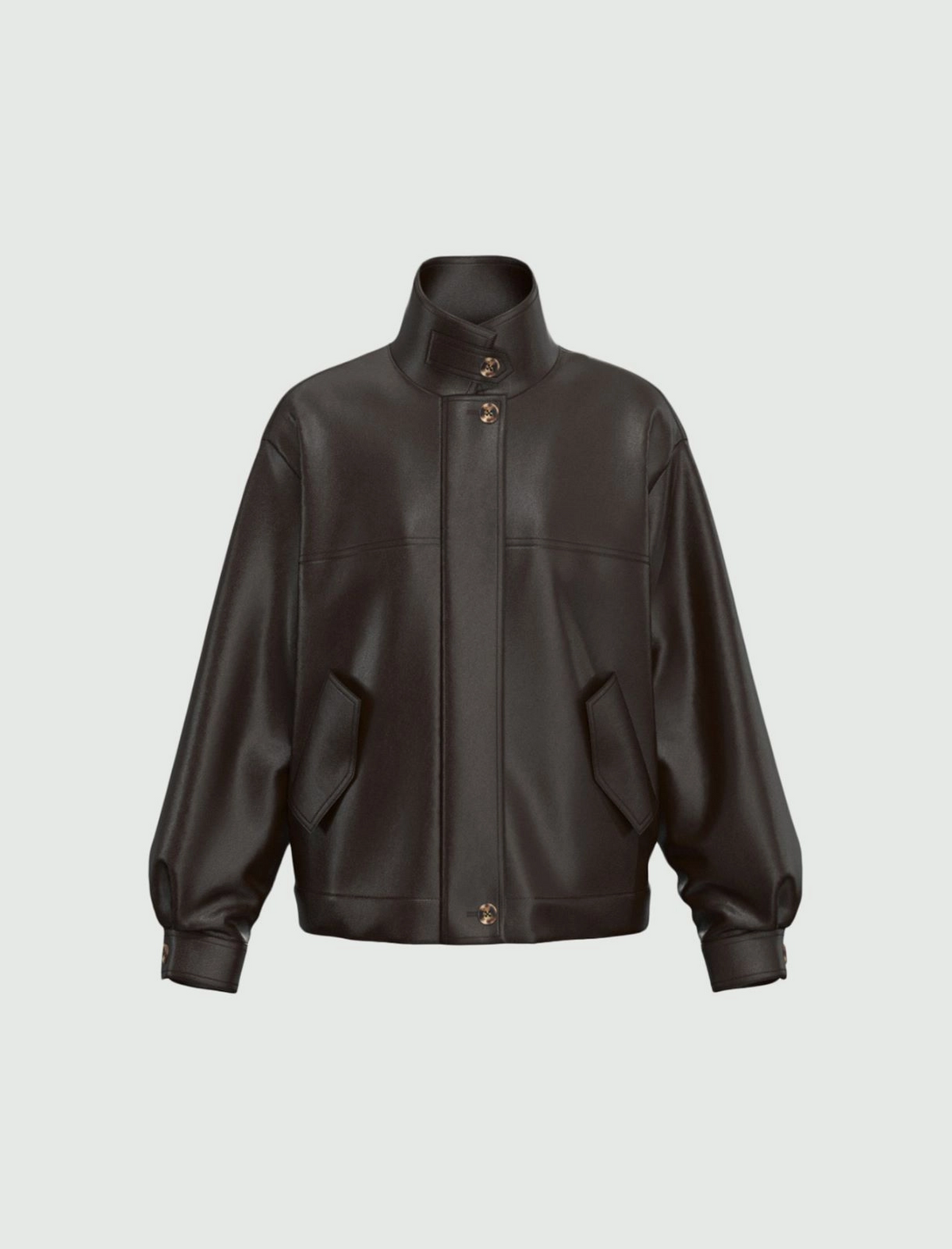Bomber ampio in jersey spalmato Emmpensile
