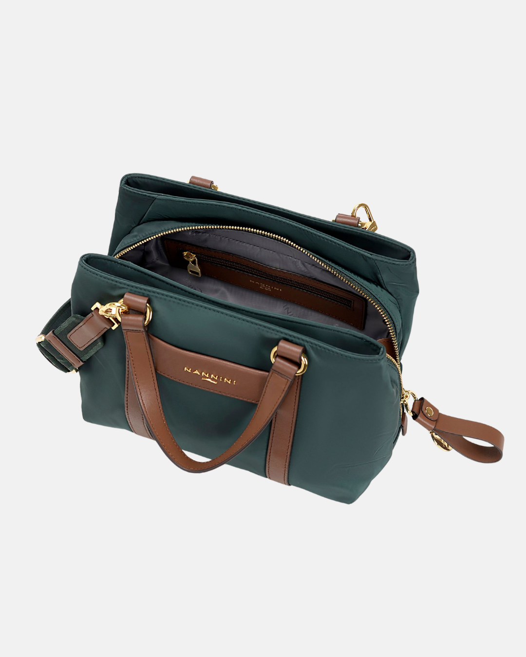 Borsa a mano in nylon e pelle Liberty