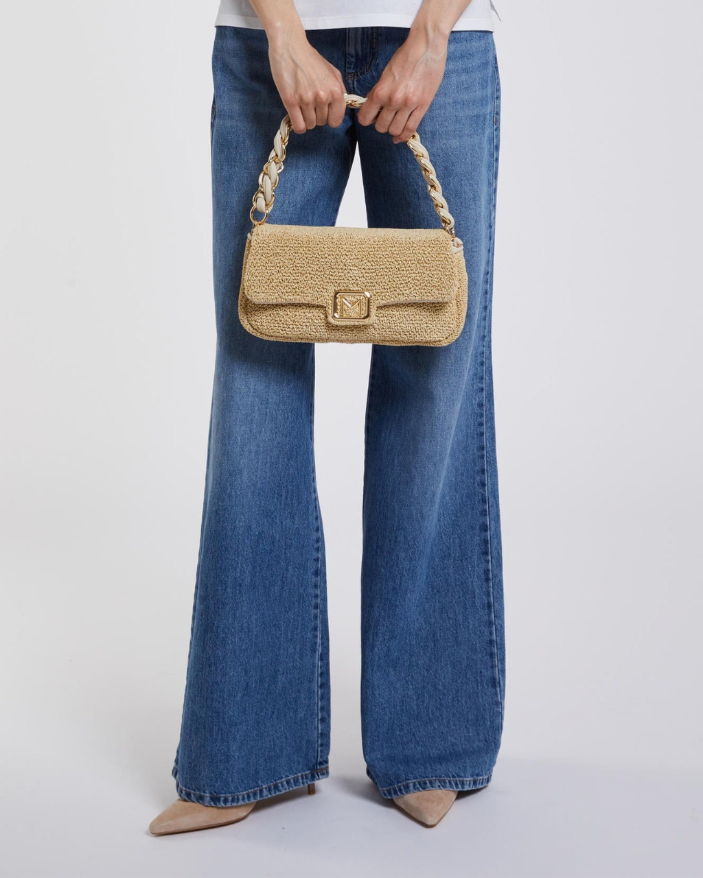 Borsa Le Muse small effetto rafia Mlaemily1