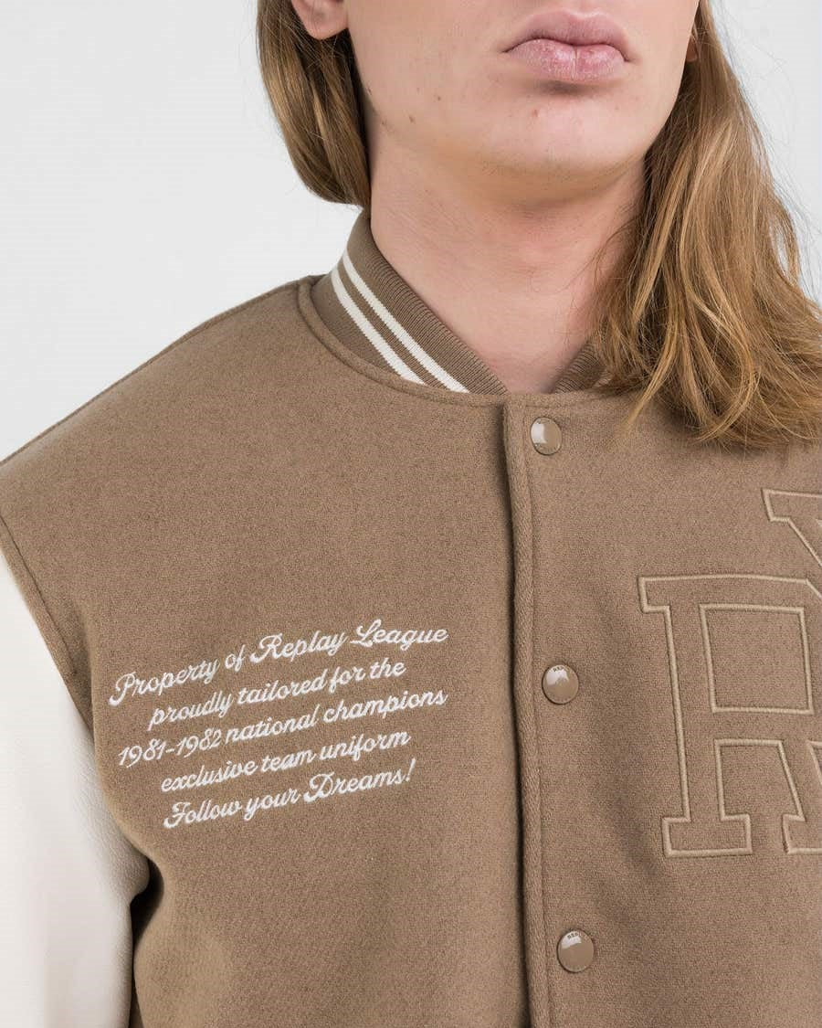 Giacca Varsity con Lettering