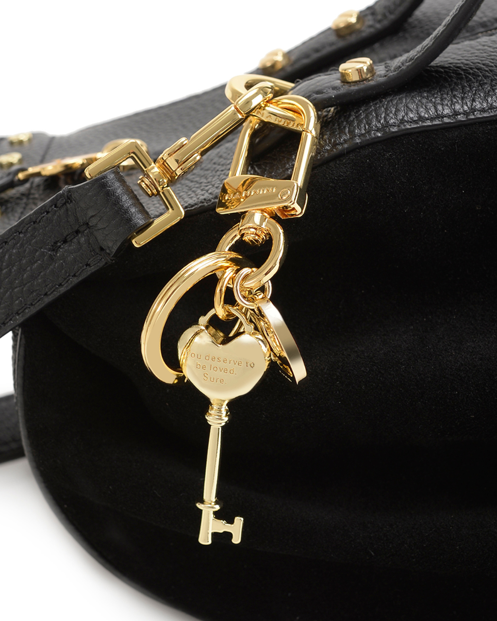 Borsa a mano grande in suede e pelle Camilla-S