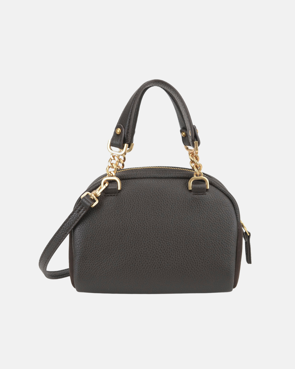 Borsa a mano in pelle e suede Cynthia