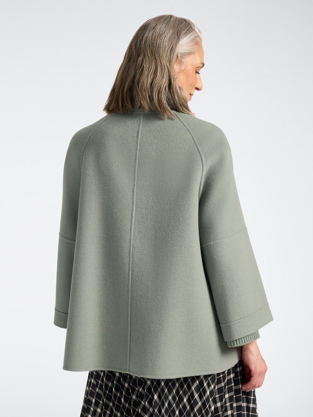 Caban in double misto lana