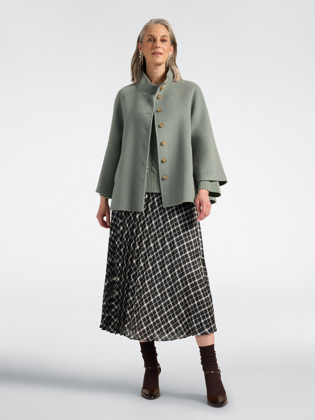 Caban in double misto lana