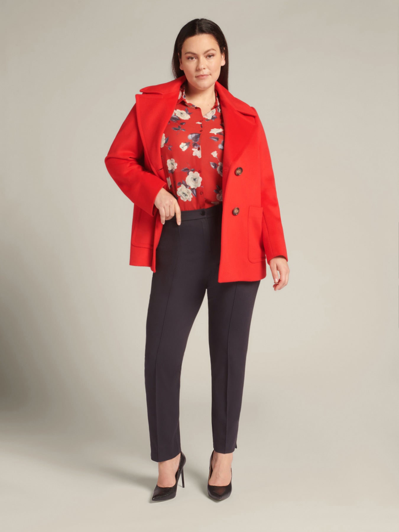 Caban doppio petto in drap luxury