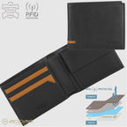 Portafoglio medio in pelle