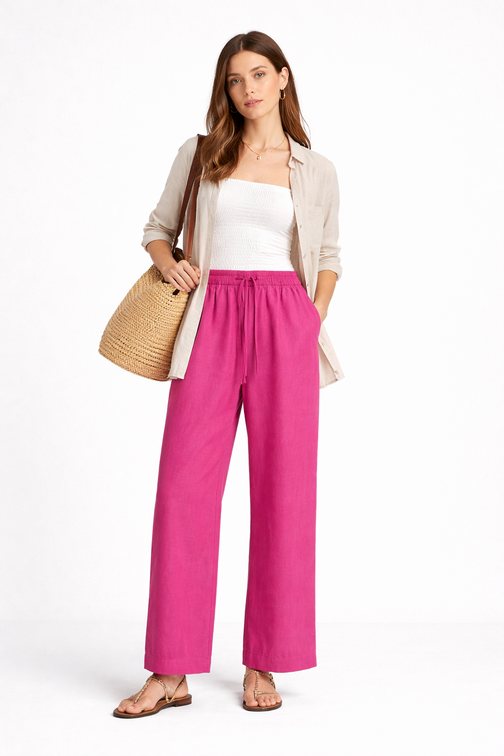 Pantalone in puro lino Mlsuomo