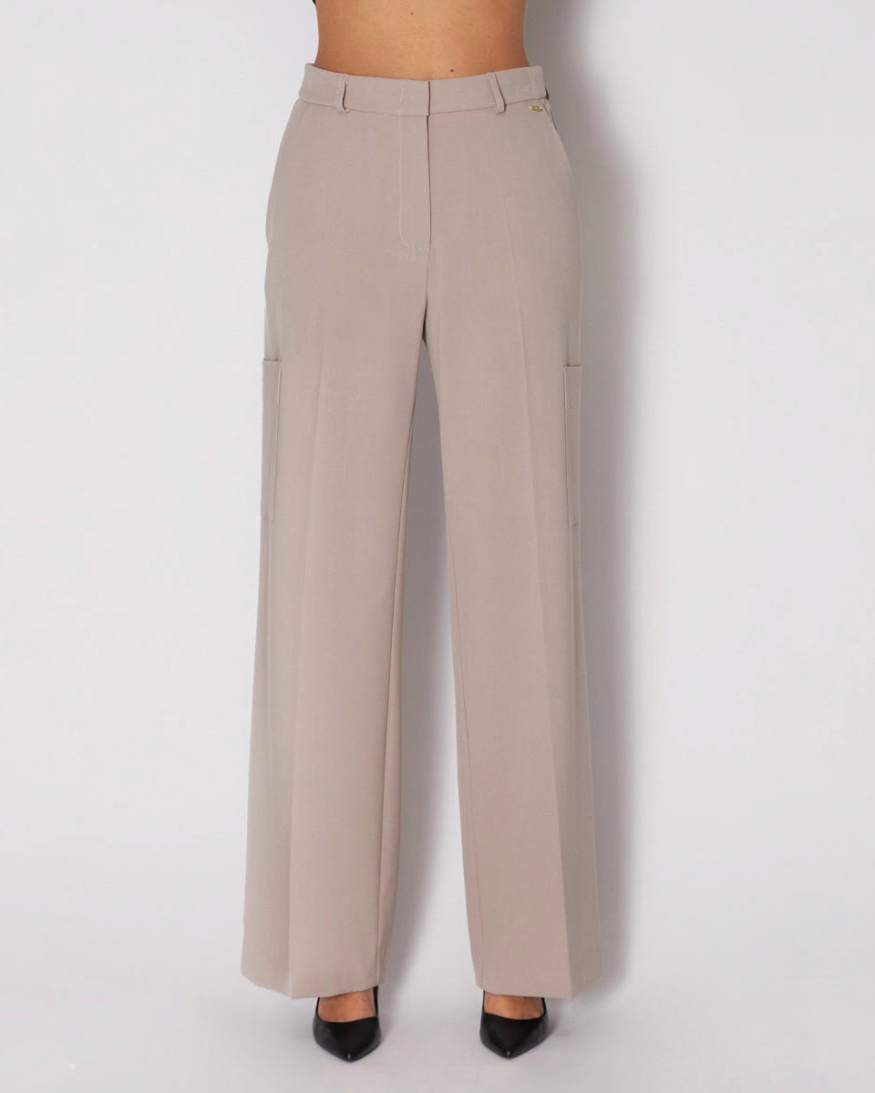 Pantalone palazzo con tasconi