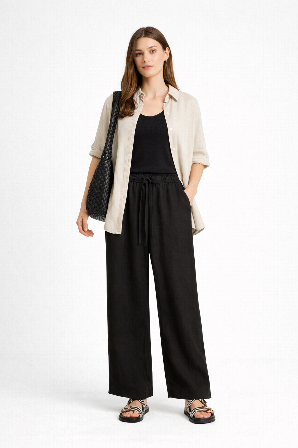 Pantalone in puro lino Mlsuomo