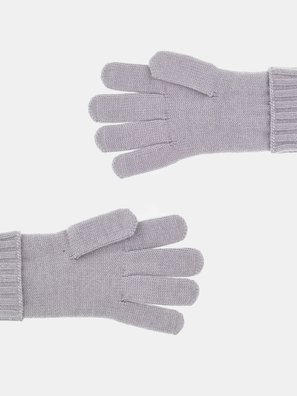 Guanti in maglia con logo