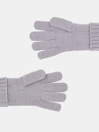 Guanti in maglia con logo