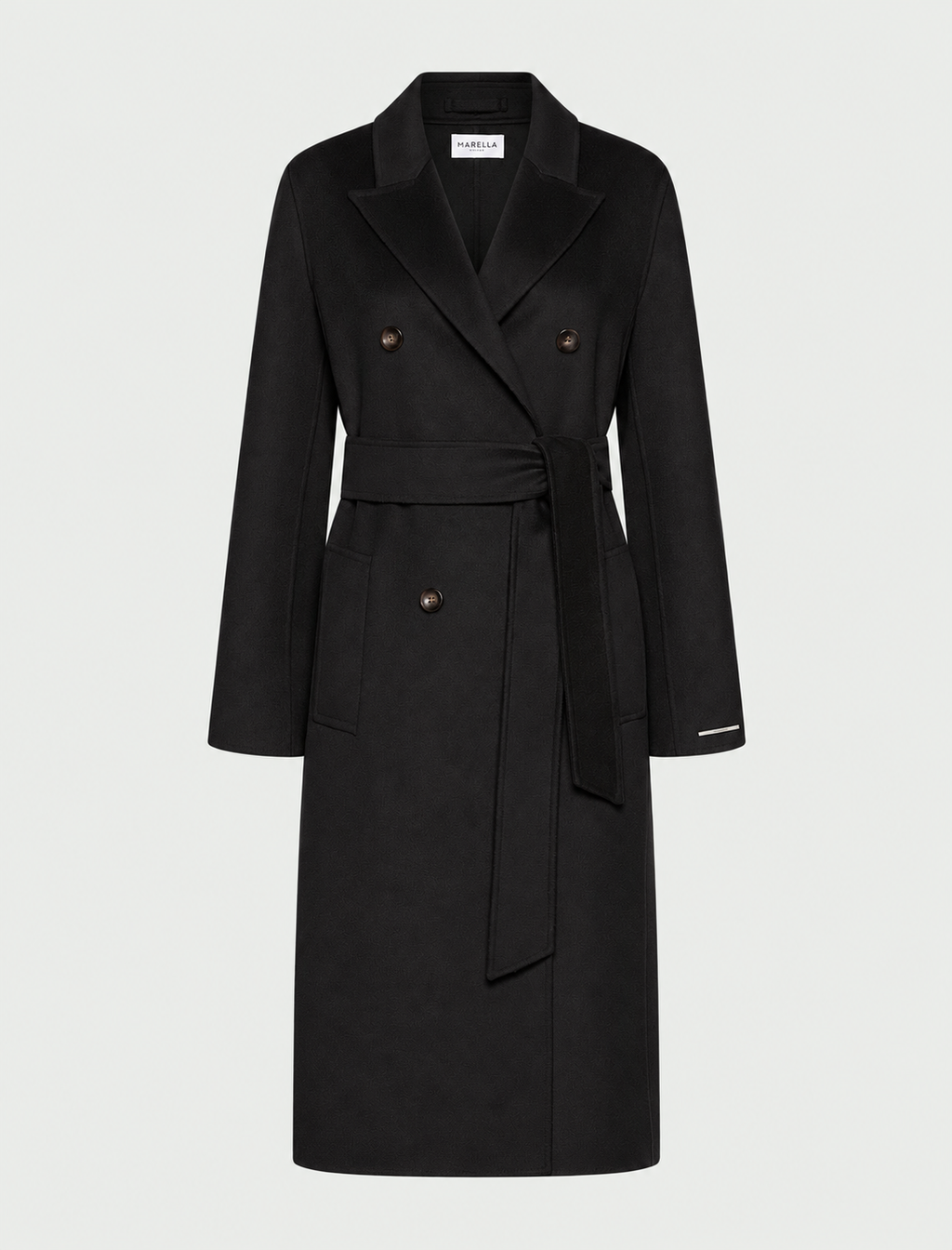Cappotto Doppiopetto in double di pura lana Mlllaghi