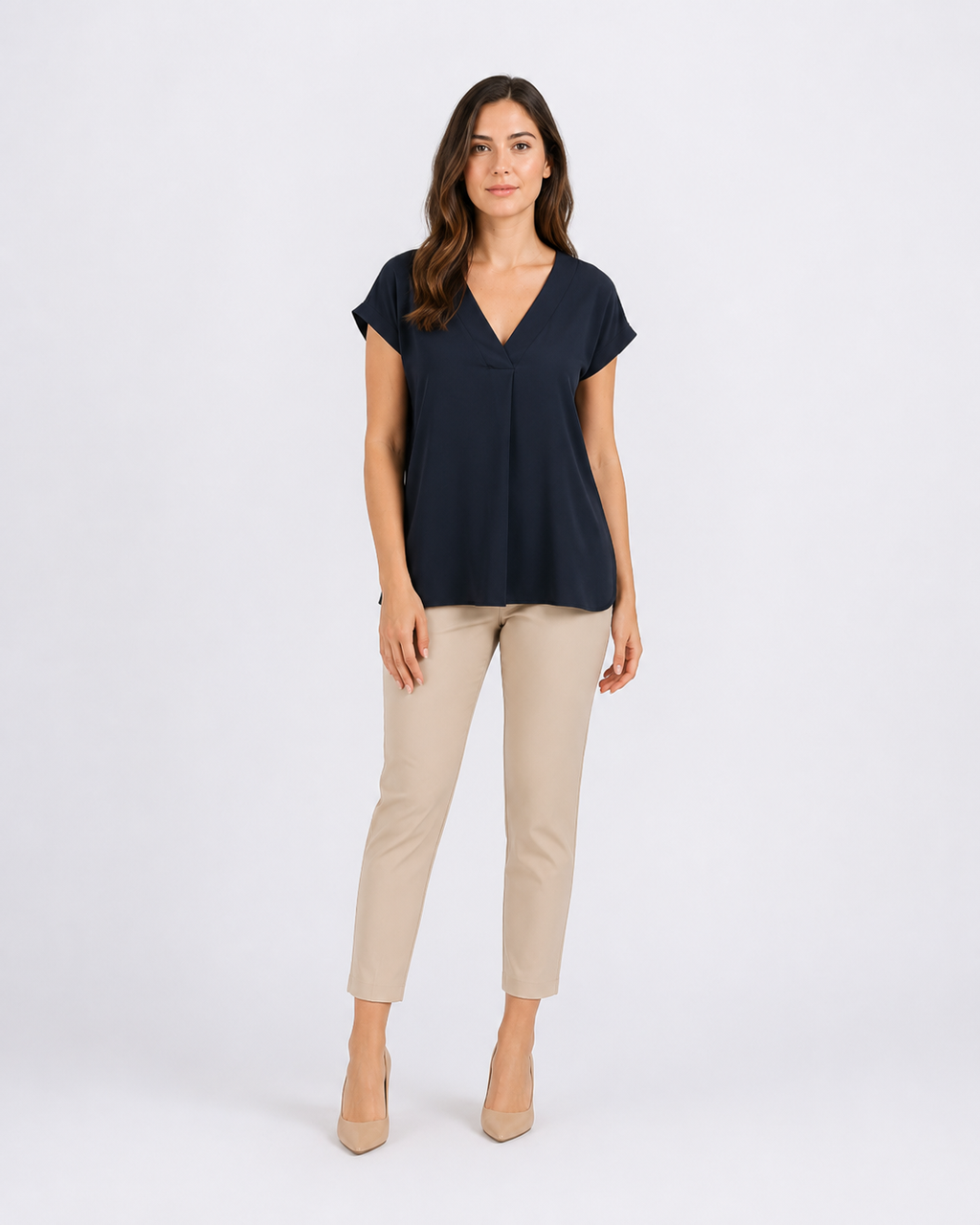 Camicia in crepe de chine di misto seta Mllcurvato1
