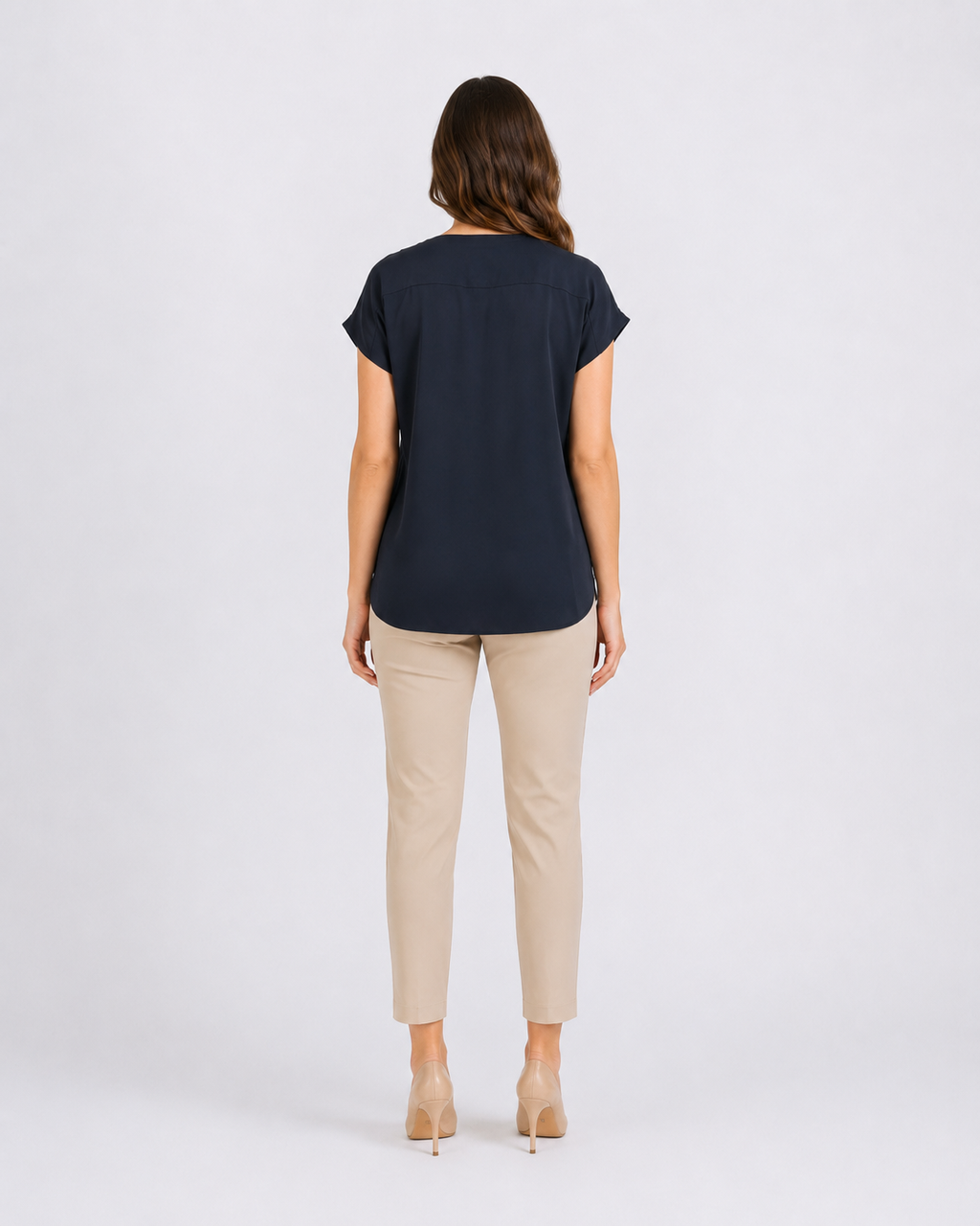 Camicia in crepe de chine di misto seta Mllcurvato1