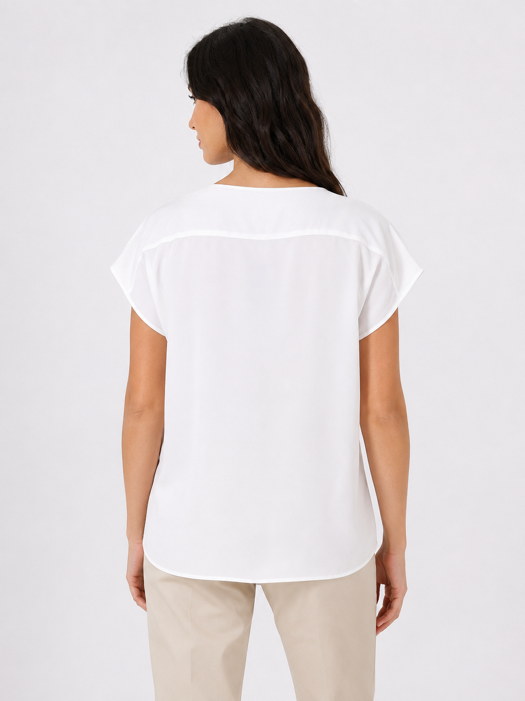 Camicia in crepe de chine di misto seta Mllcurvato1
