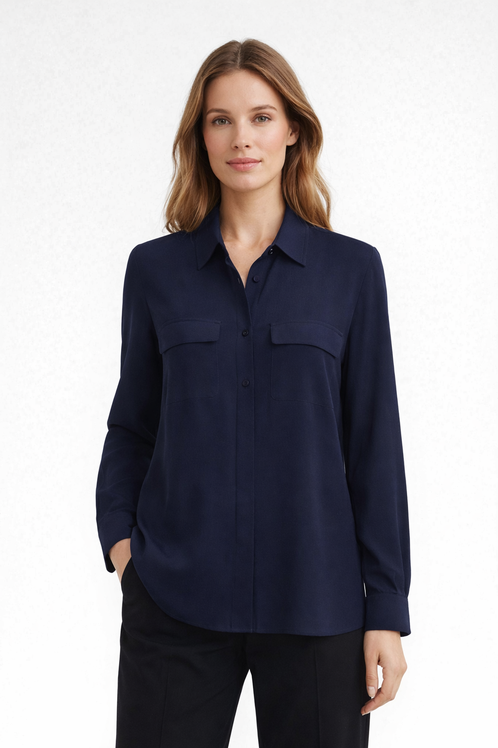 Camicia in crêpe di misto seta Mllfebe