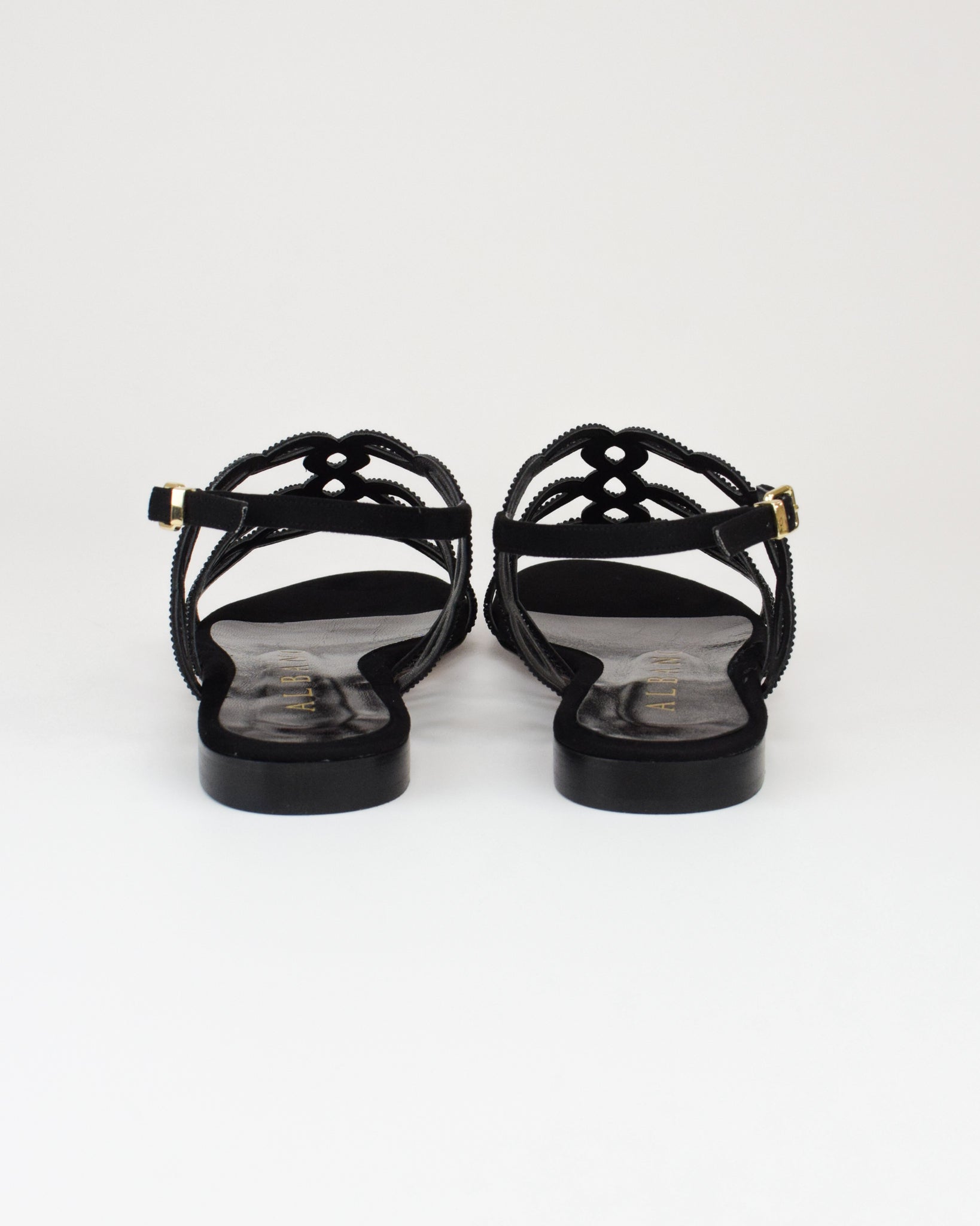 Sandalo gioiello in pelle intrecciata