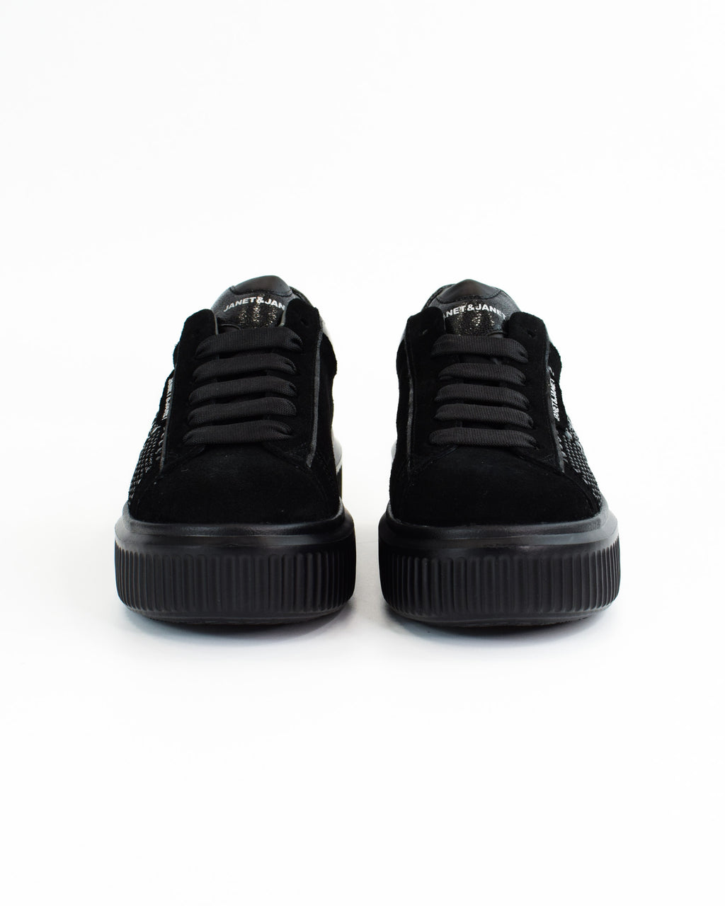 Sneaker in camoscio e strass