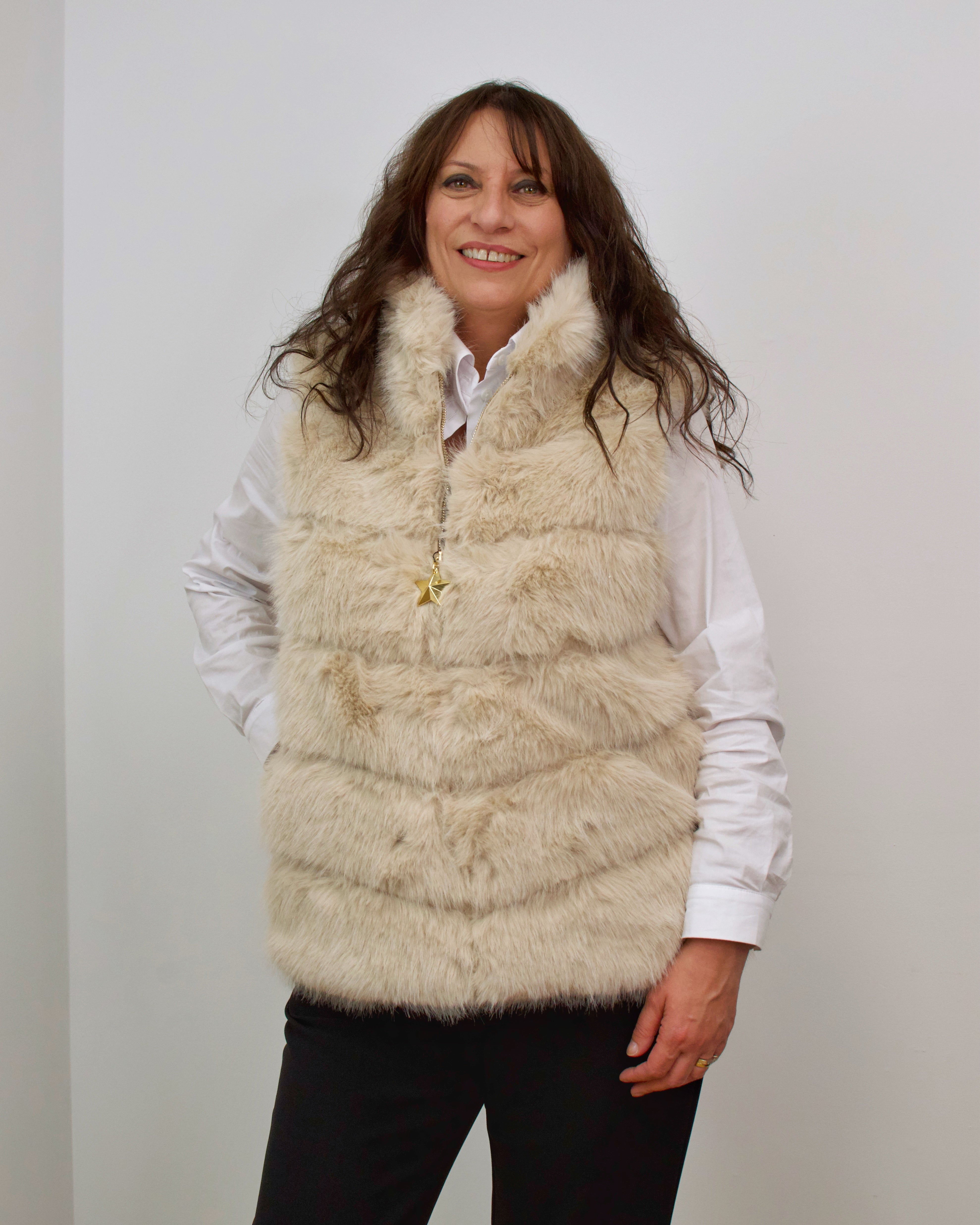 Gilet in eco-pelliccia Fur