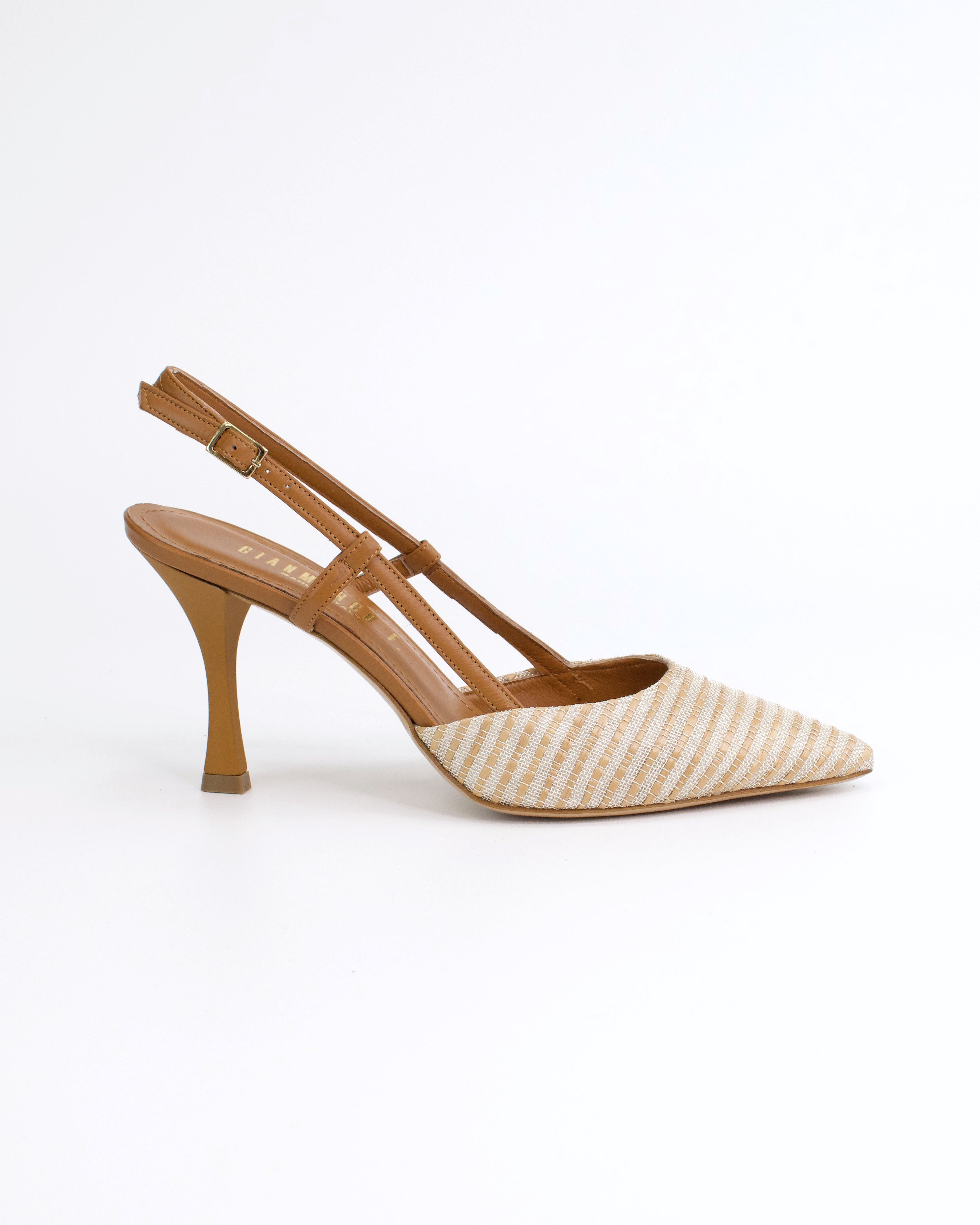 Slingback in rafia