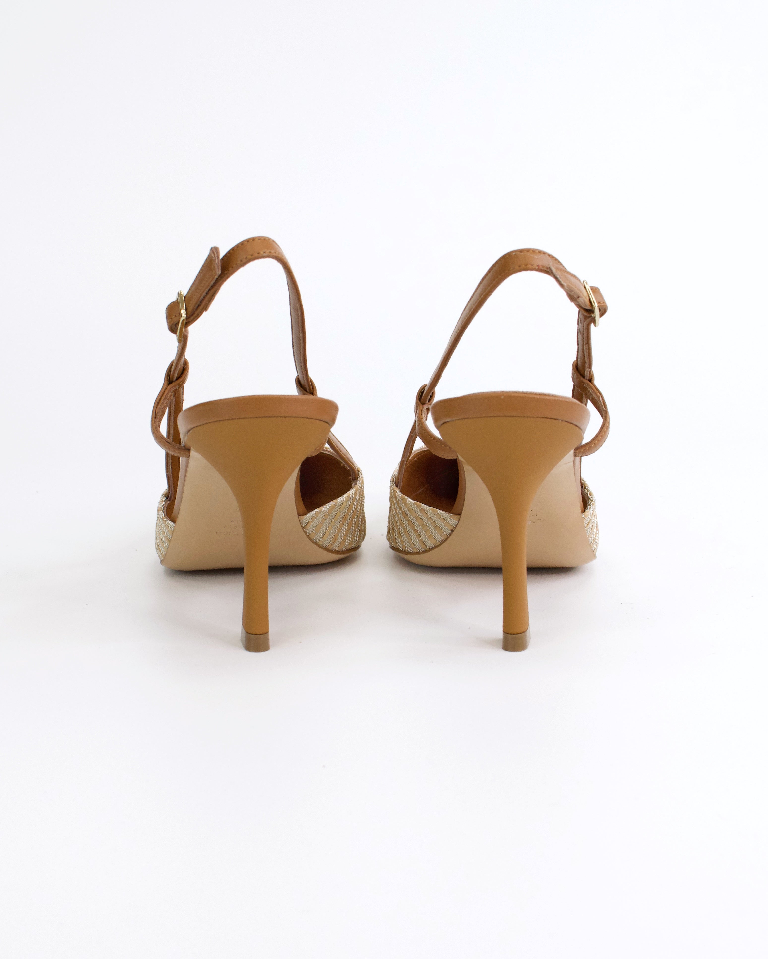 Slingback in rafia