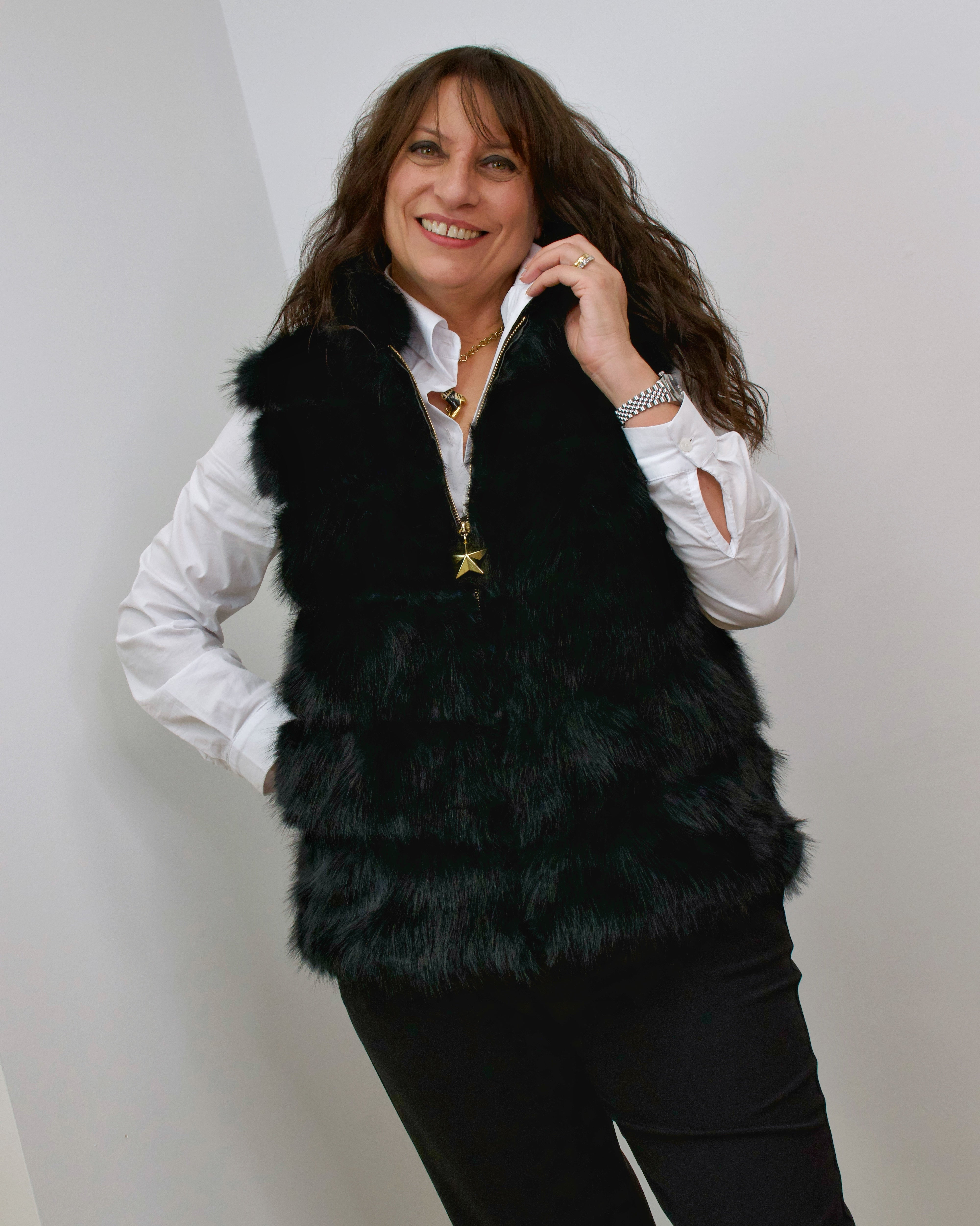 Gilet in eco-pelliccia Fur