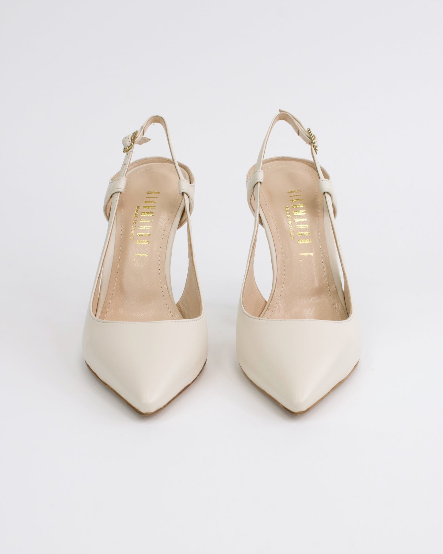 Slingback in pelle