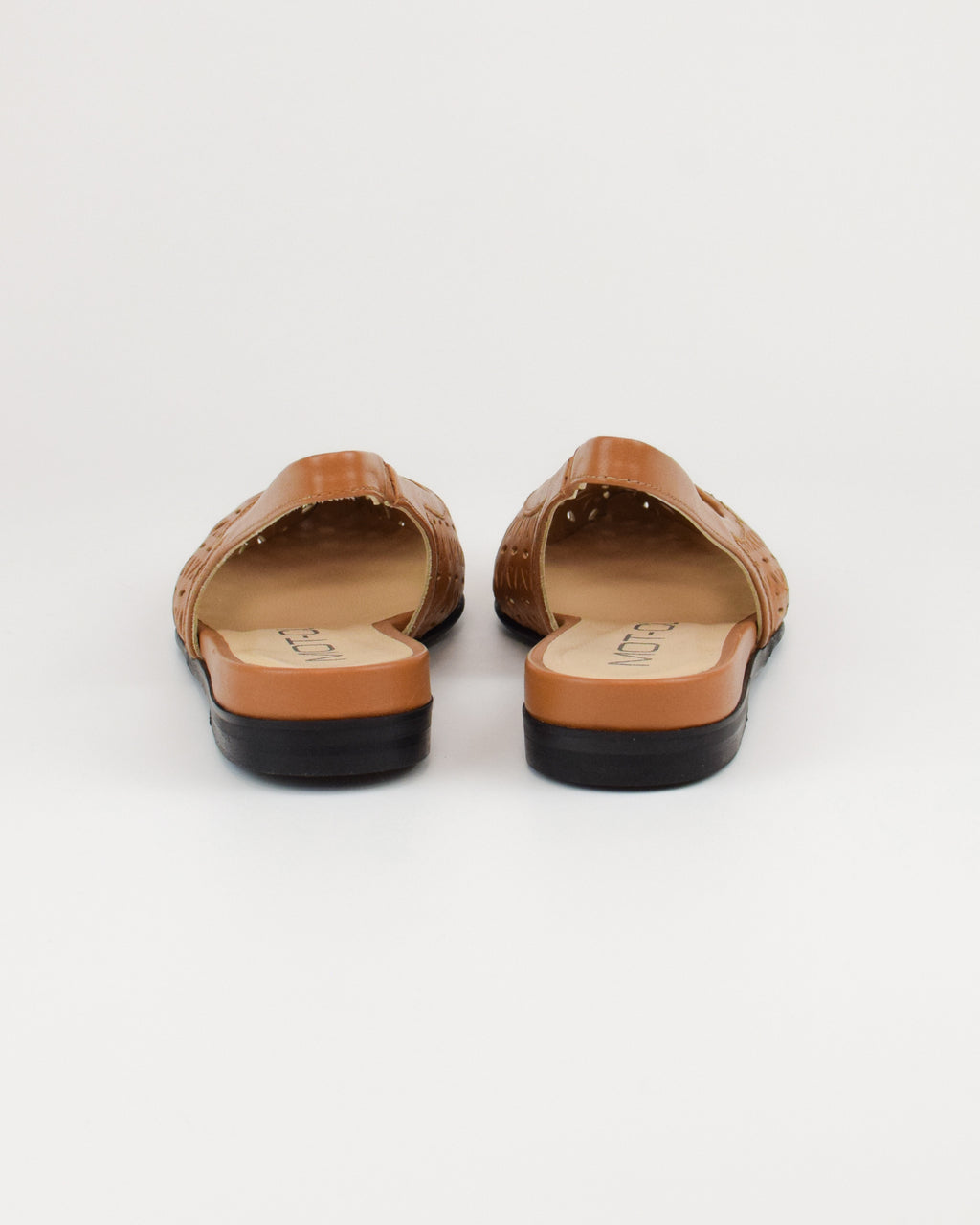 Slingback in pelle traforata