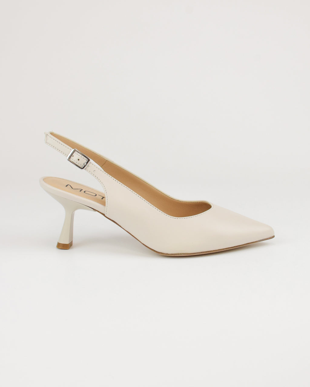 Slingback in pelle