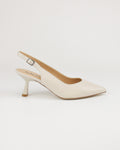 Slingback in pelle