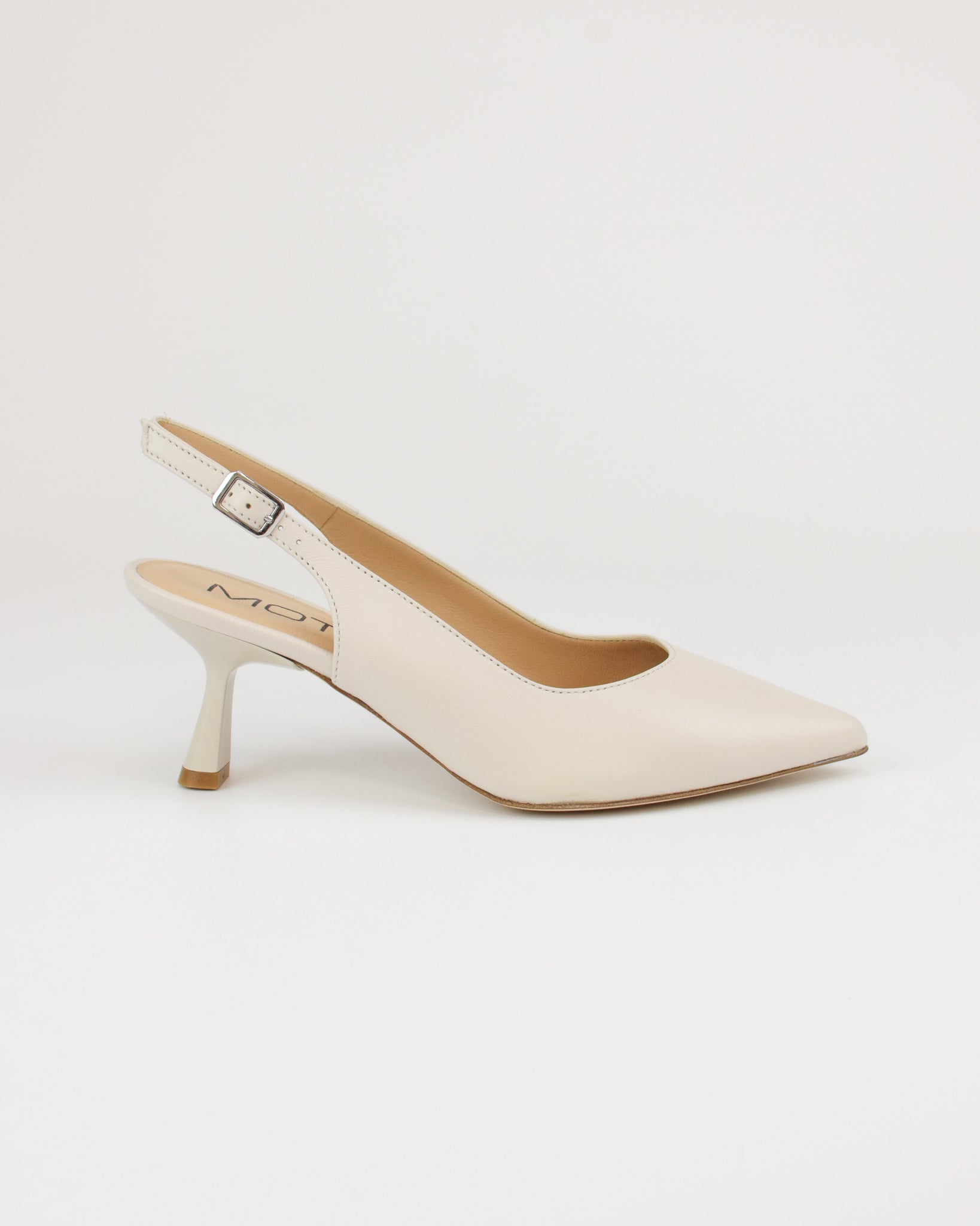Slingback in pelle
