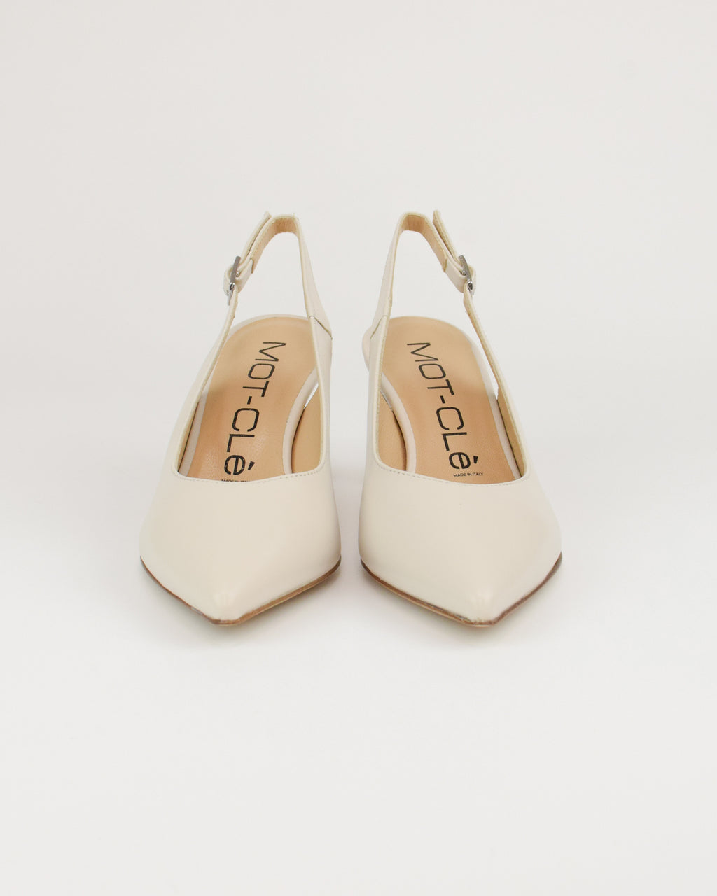 Slingback in pelle