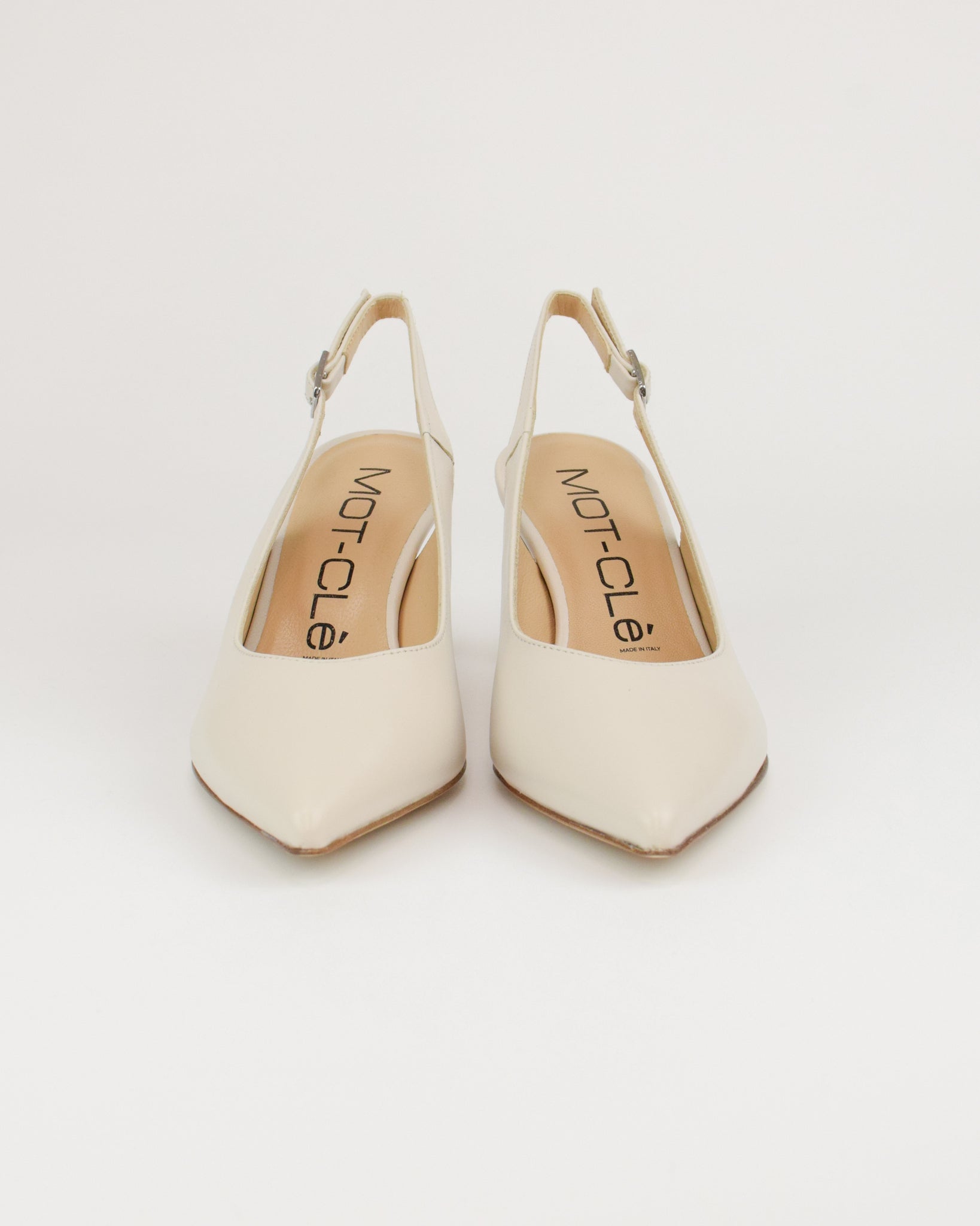 Slingback in pelle