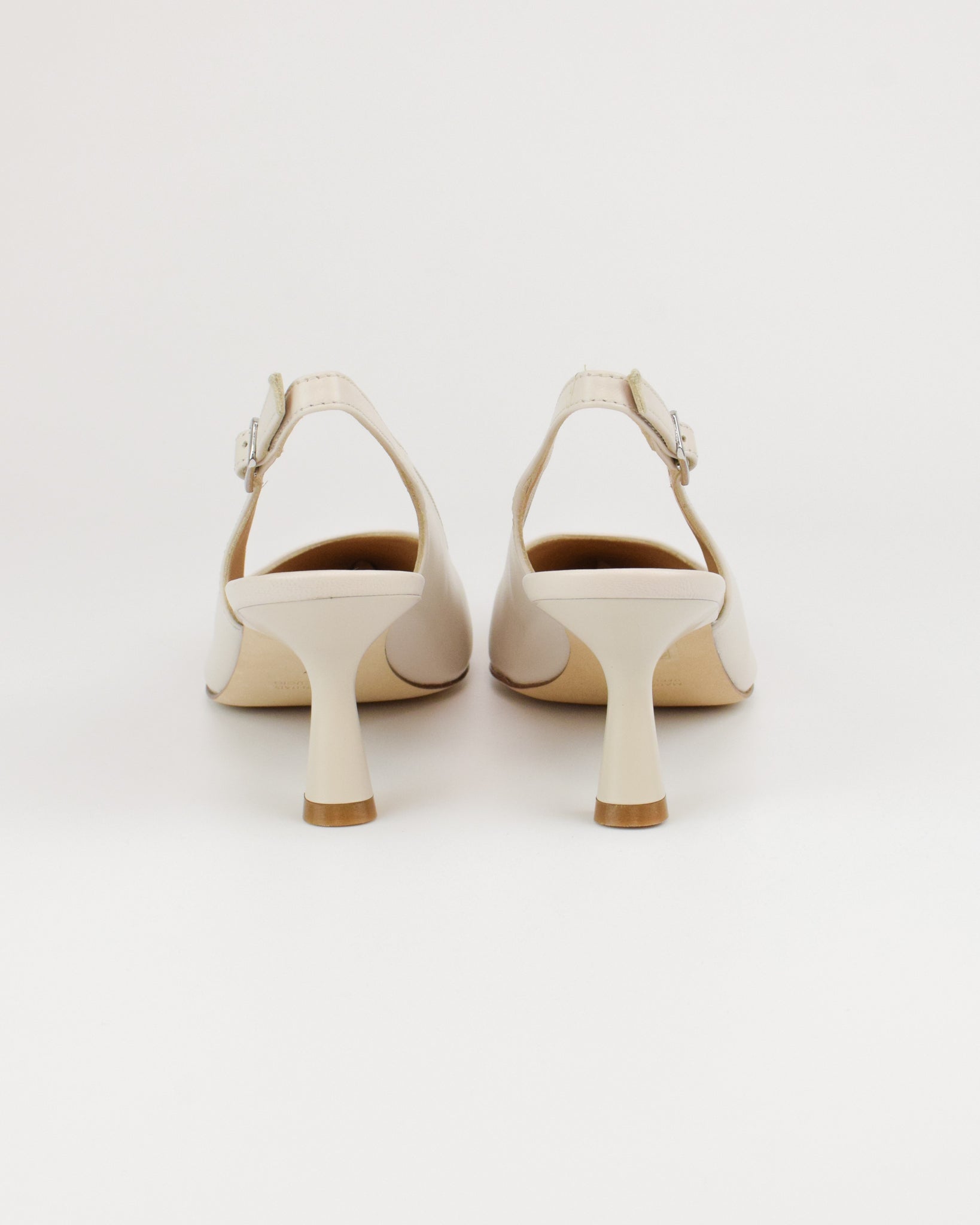 Slingback in pelle