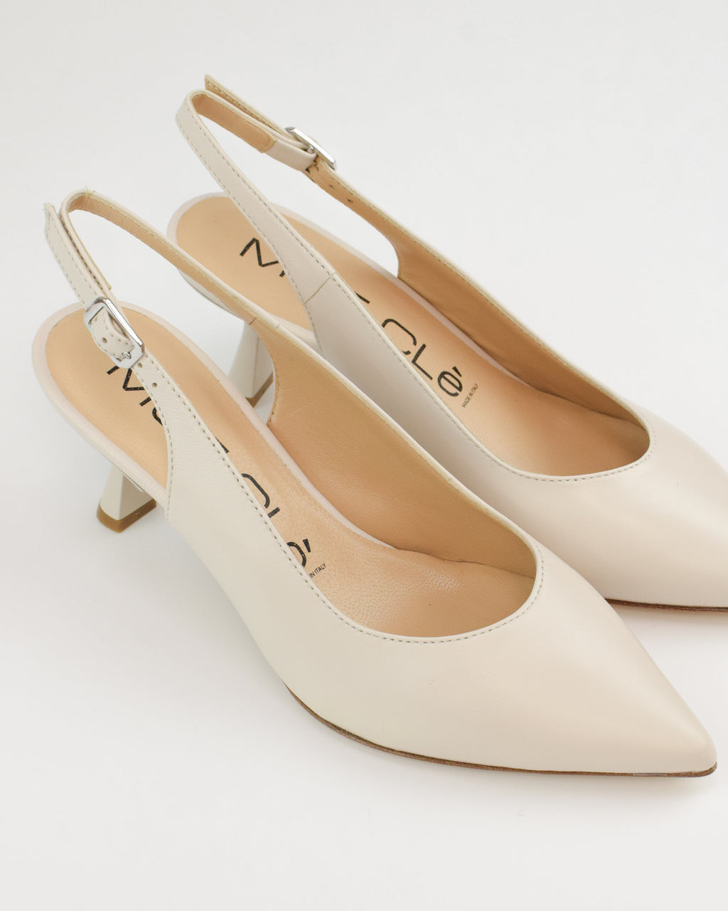 Slingback in pelle