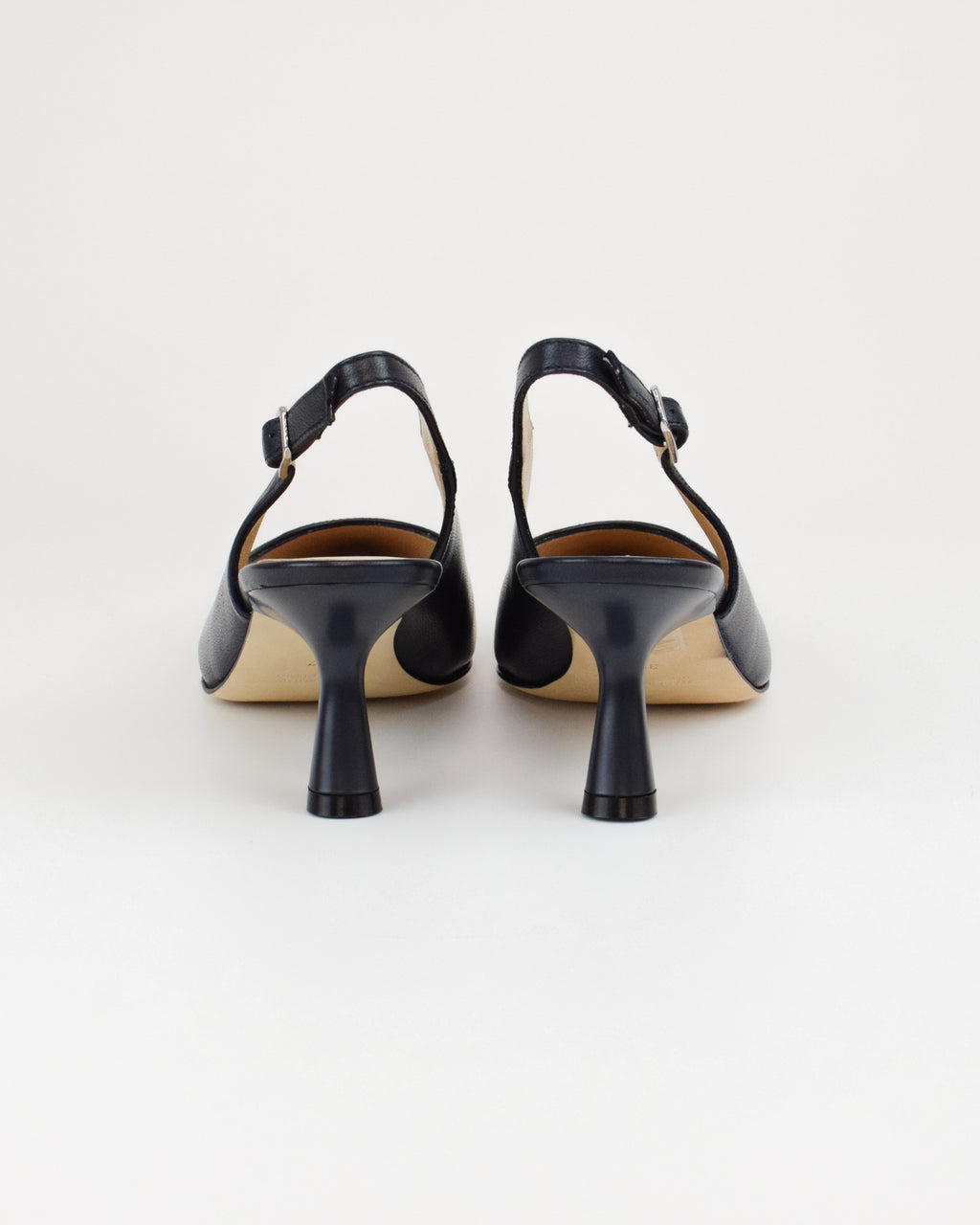 Slingback in pelle